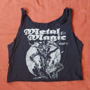 Metal magic Denmark black metal festival crop top